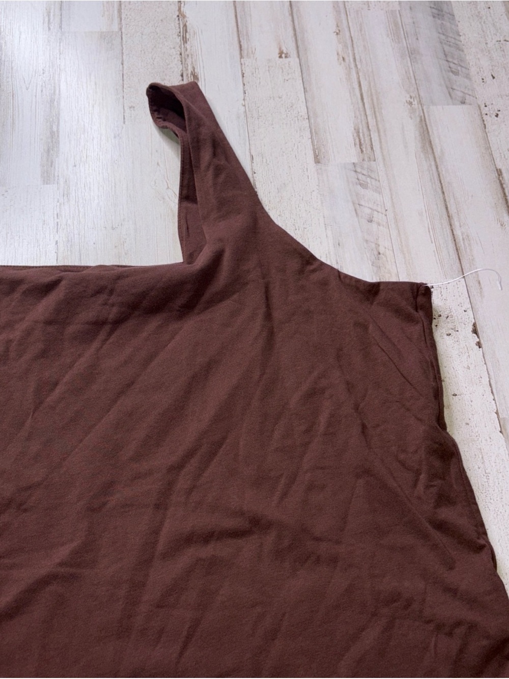 Old Navy Square Neck Tank Top Bodysuit Plus Size 4X Brown  Like New - Picture 3 of 15